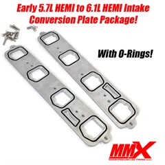 Early 5.7L to 6.1L HEMI Intake Conversion Plates With O-rings